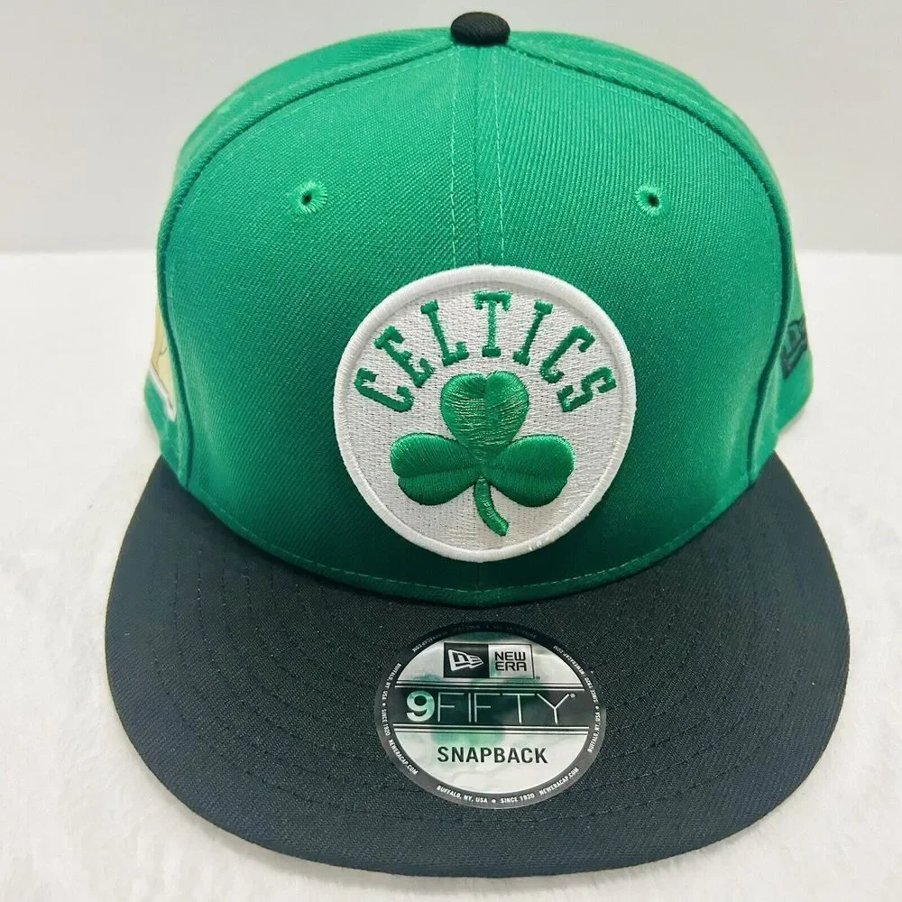 New Era Boston Celtics Finals‎ Patch 2-Tone 9FIFTY Snapback Hat Adjustable Green - Picture 2 of 7